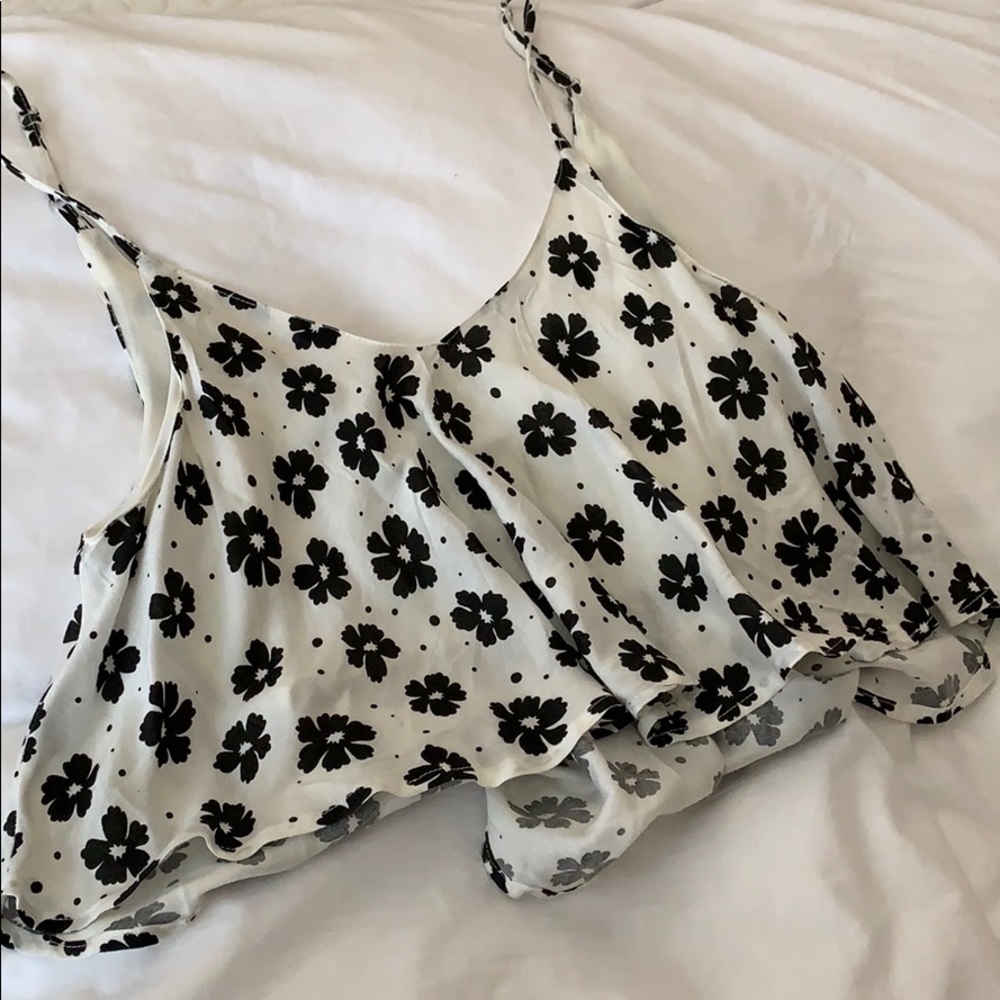 Flowered crop top